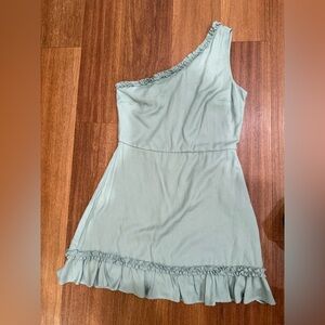 Francesca’s Collection One-Shoulder Ruffle Dress